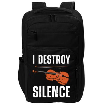 Funny Violin Player Art For Men Women Kids Fiddle Violinist Impact Tech Backpack