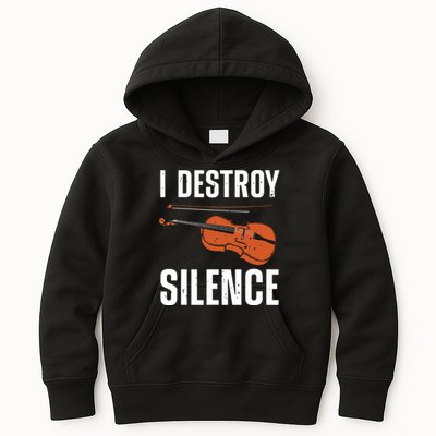 Funny Violin Player Art For Men Women Kids Fiddle Violinist Kids Hoodie