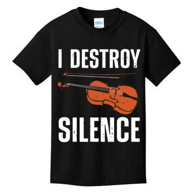 Funny Violin Player Art For Men Women Kids Fiddle Violinist Kids T-Shirt