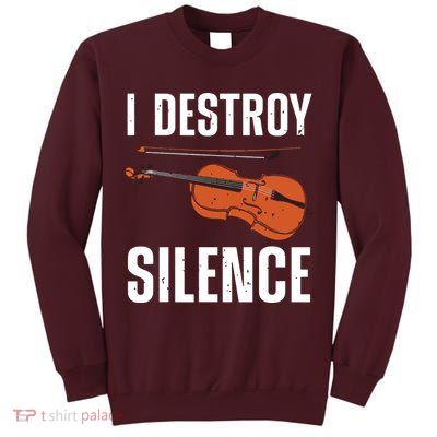 Funny Violin Player Art For Men Women Kids Fiddle Violinist Tall Sweatshirt