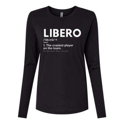 Funny Volleyball Players Libero Womens Cotton Relaxed Long Sleeve T-Shirt