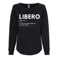 Funny Volleyball Players Libero Womens California Wash Sweatshirt