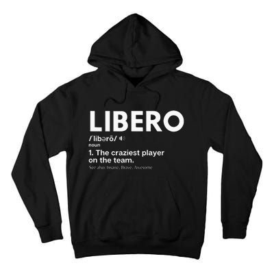 Funny Volleyball Players Libero Tall Hoodie