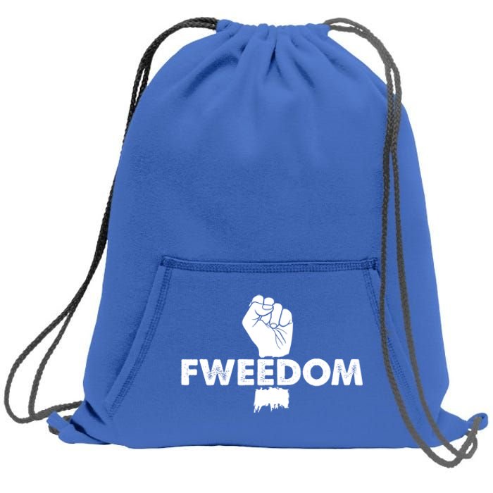 Fweedom Vice President Kamala Harris Freedom Activist Gift Sweatshirt Cinch Pack Bag