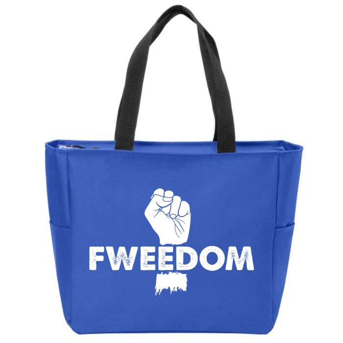 Fweedom Vice President Kamala Harris Freedom Activist Gift Zip Tote Bag