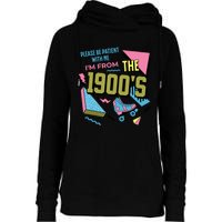 Funny Vintage Please Be Patient With Me IM From The 1900S Womens Funnel Neck Pullover Hood