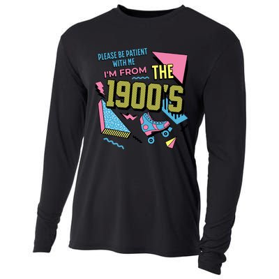 Funny Vintage Please Be Patient With Me IM From The 1900S Cooling Performance Long Sleeve Crew