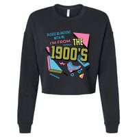 Funny Vintage Please Be Patient With Me IM From The 1900S Cropped Pullover Crew