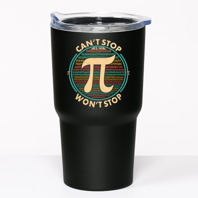 Funny Vintage Pi 3.14 Can't Stop Won't Stop Tumbler