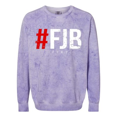 F.J.B Vintage Pro American IFYKY FJB F Biden Colorblast Crewneck Sweatshirt