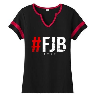 F.J.B Vintage Pro American IFYKY FJB F Biden Ladies Halftime Notch Neck Tee