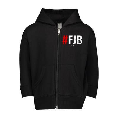 F.J.B Vintage Pro American IFYKY FJB F Biden Toddler Zip Fleece Hoodie