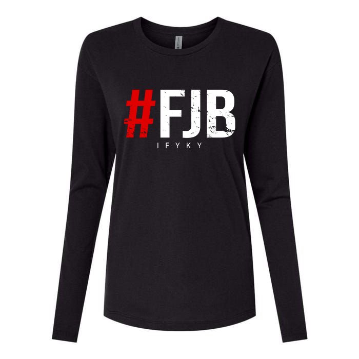 F.J.B Vintage Pro American IFYKY FJB F Biden Womens Cotton Relaxed Long Sleeve T-Shirt