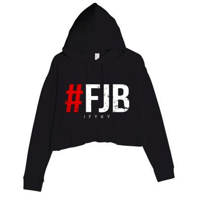 F.J.B Vintage Pro American IFYKY FJB F Biden Crop Fleece Hoodie