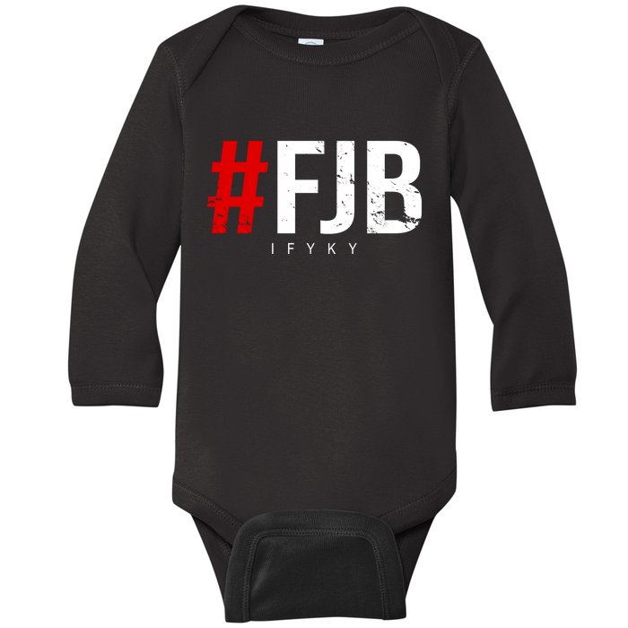 F.J.B Vintage Pro American IFYKY FJB F Biden Baby Long Sleeve Bodysuit