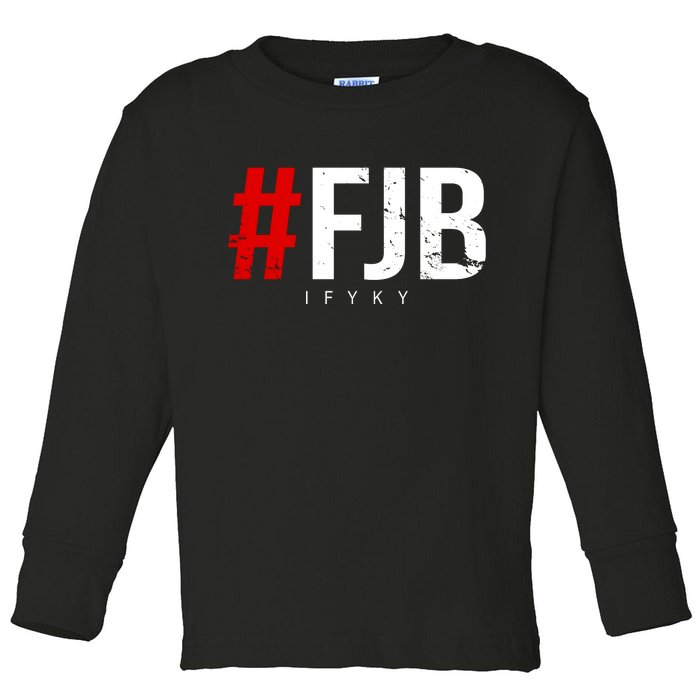 F.J.B Vintage Pro American IFYKY FJB F Biden Toddler Long Sleeve Shirt