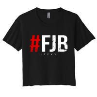 F.J.B Vintage Pro American IFYKY FJB F Biden Women's Crop Top Tee