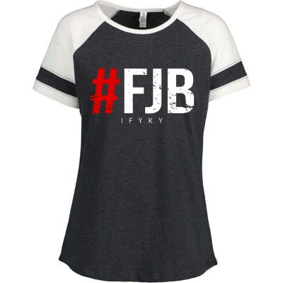 F.J.B Vintage Pro American IFYKY FJB F Biden Enza Ladies Jersey Colorblock Tee