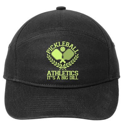 Funny Vintage Pickleball Athletics It's A Big Dill 7-Panel Snapback Hat