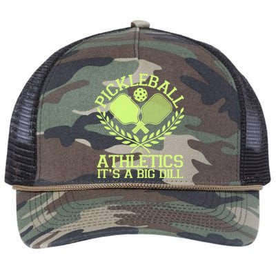 Funny Vintage Pickleball Athletics It's A Big Dill Retro Rope Trucker Hat Cap