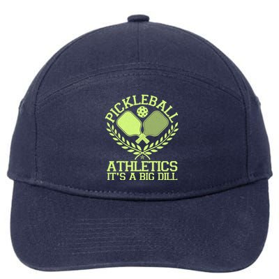 Funny Vintage Pickleball Athletics It's A Big Dill 7-Panel Snapback Hat