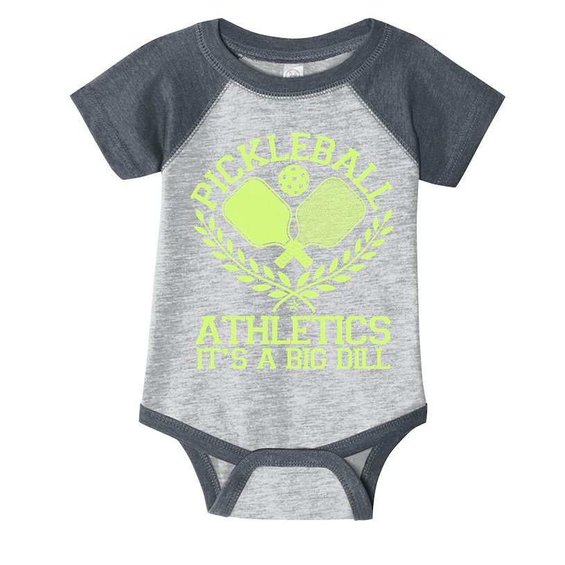 Funny Vintage Pickleball Athletics It's A Big Dill Infant Baby Jersey Bodysuit
