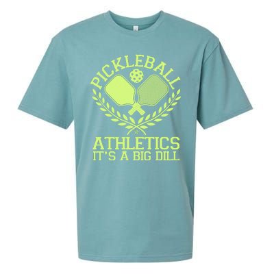 Funny Vintage Pickleball Athletics It's A Big Dill Sueded Cloud Jersey T-Shirt