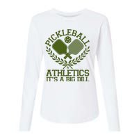 Funny Vintage Pickleball Athletics It's A Big Dill Womens Cotton Relaxed Long Sleeve T-Shirt