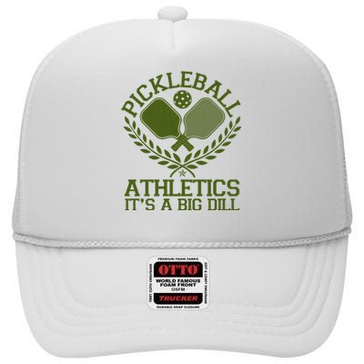 Funny Vintage Pickleball Athletics It's A Big Dill High Crown Mesh Back Trucker Hat