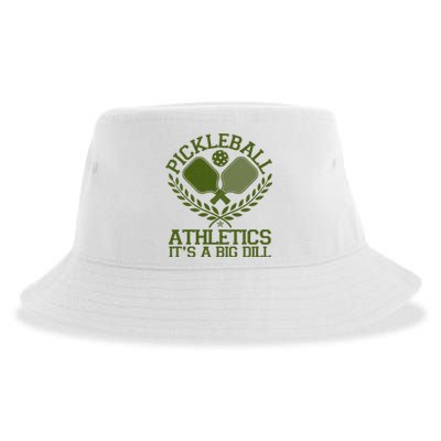 Funny Vintage Pickleball Athletics It's A Big Dill Sustainable Bucket Hat