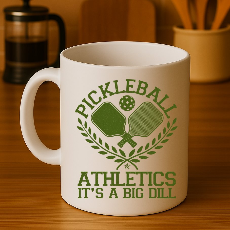 Funny Vintage Pickleball Athletics It's A Big Dill Mug