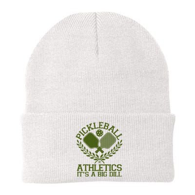 Funny Vintage Pickleball Athletics It's A Big Dill Knit Cap Winter Beanie