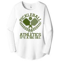 Funny Vintage Pickleball Athletics It's A Big Dill Women's Perfect Tri Tunic Long Sleeve Shirt