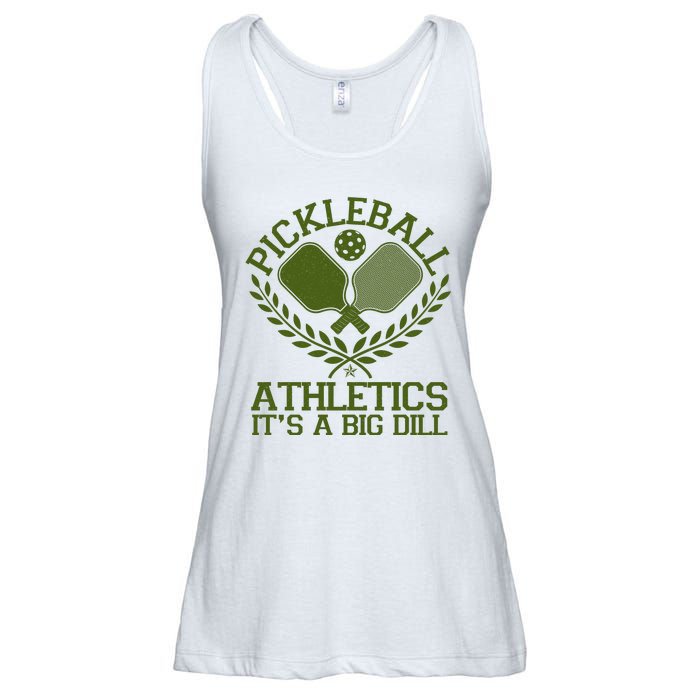 Funny Vintage Pickleball Athletics It's A Big Dill Ladies Essential Flowy Tank