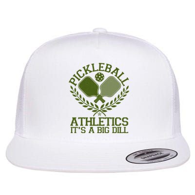 Funny Vintage Pickleball Athletics It's A Big Dill Flatbill Hat