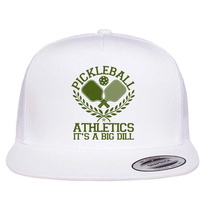 Funny Vintage Pickleball Athletics It's A Big Dill Flatbill Hat
