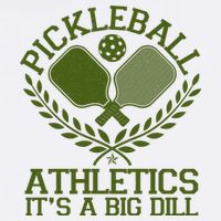 Funny Vintage Pickleball Athletics It's A Big Dill Flatbill Hat