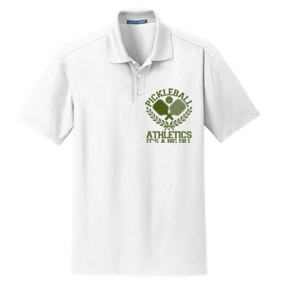 Funny Vintage Pickleball Athletics It's A Big Dill Dry Zone Grid Polo