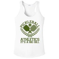 Funny Vintage Pickleball Athletics It's A Big Dill Ladies PosiCharge Competitor Racerback Tank