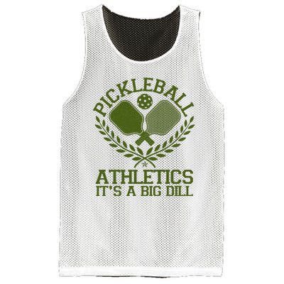 Funny Vintage Pickleball Athletics It's A Big Dill Mesh Reversible Basketball Jersey Tank