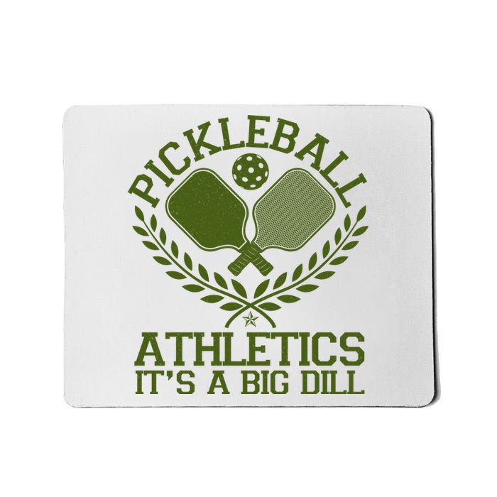 Funny Vintage Pickleball Athletics It's A Big Dill Mousepad