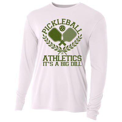 Funny Vintage Pickleball Athletics It's A Big Dill Cooling Performance Long Sleeve Crew