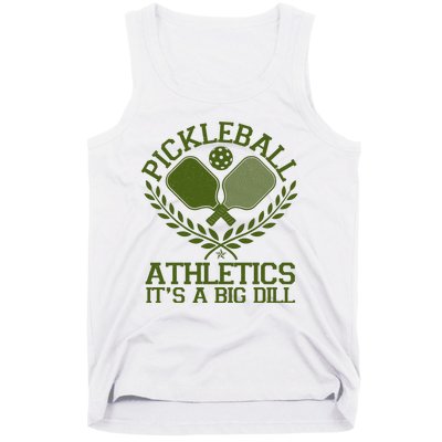 Funny Vintage Pickleball Athletics It's A Big Dill Tank Top