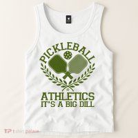 Funny Vintage Pickleball Athletics It's A Big Dill Tank Top