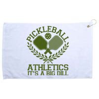 Funny Vintage Pickleball Athletics It's A Big Dill Grommeted Golf Towel