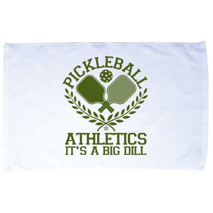 Funny Vintage Pickleball Athletics It's A Big Dill Microfiber Hand Towel