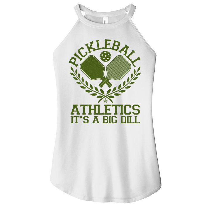 Funny Vintage Pickleball Athletics It's A Big Dill Women's Perfect Tri Rocker Tank
