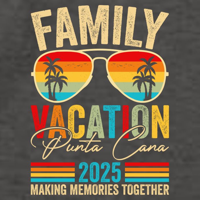 Family Vacation Punta Cana 2025 Vector Backpack