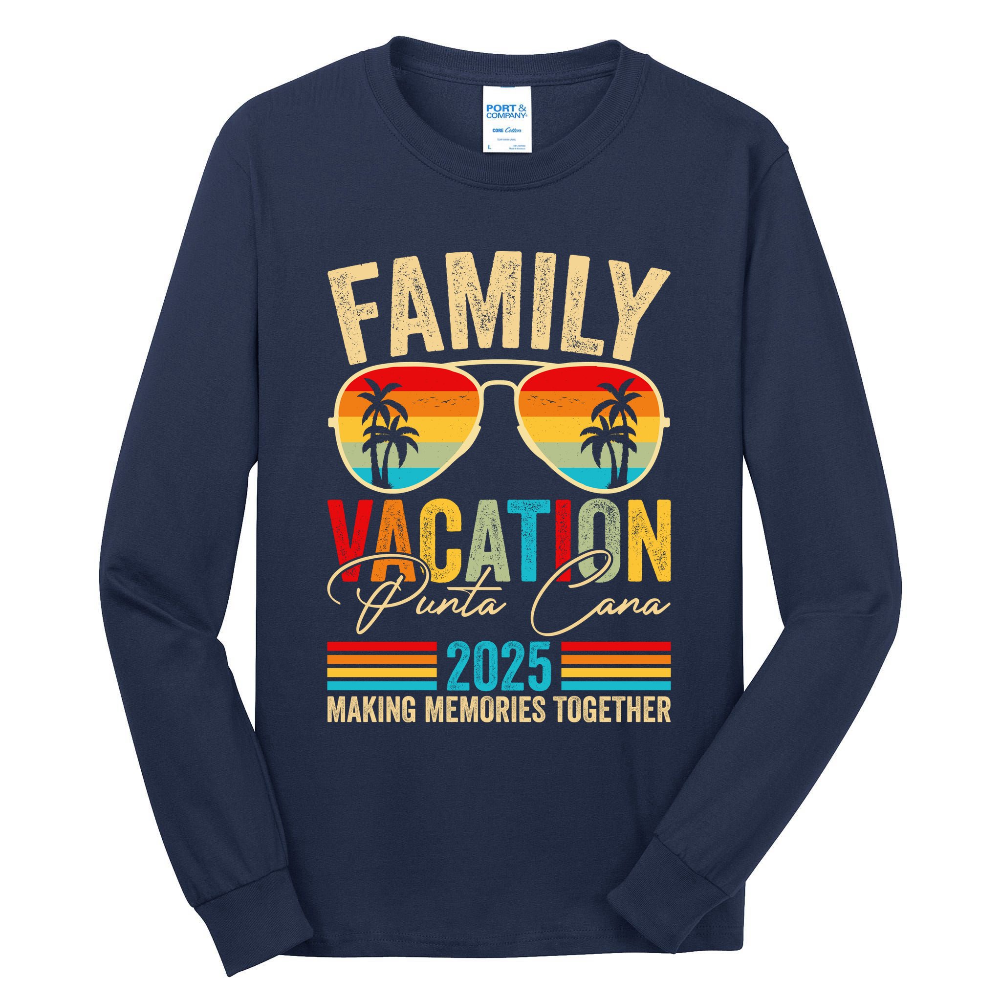 Family Vacation Punta Cana 2025 Tall Long Sleeve T-Shirt