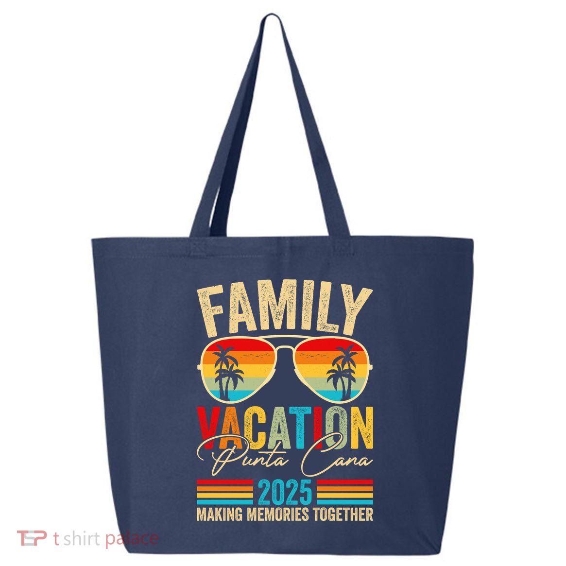 Family Vacation Punta Cana 2025 25L Jumbo Tote